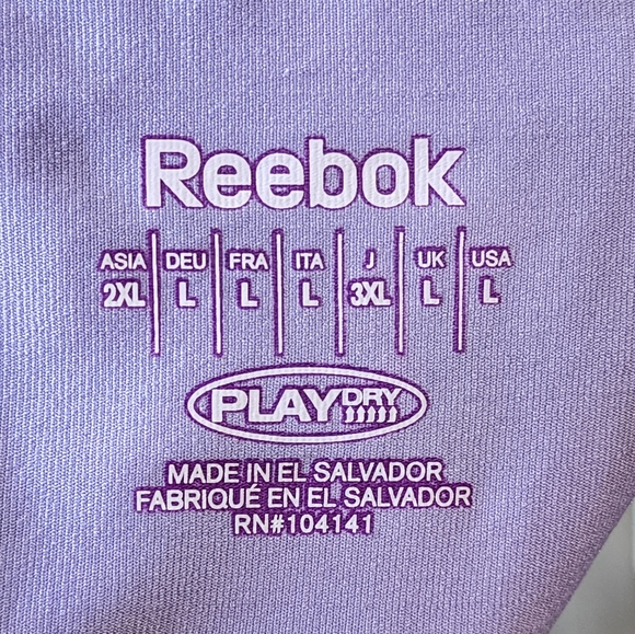 Reebok Women's Athletic Short Sleeve Shirt, Play Dry, V-Neck, Size Large, L - Picture 8 of 10